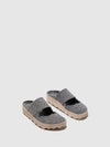 Round Toe Mules CANU CONCRETE